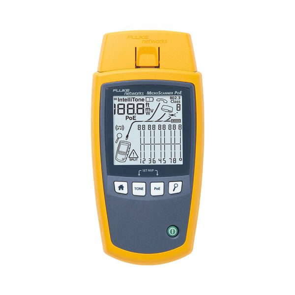 microscanner poe ie cable verifier front